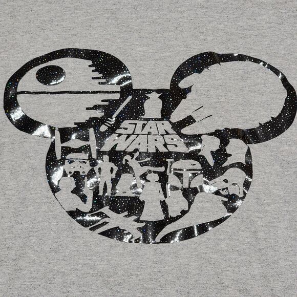 Disney / Star Wars Graphic Tee Gildan SS Grey - Size XL - Picture 1 of 4